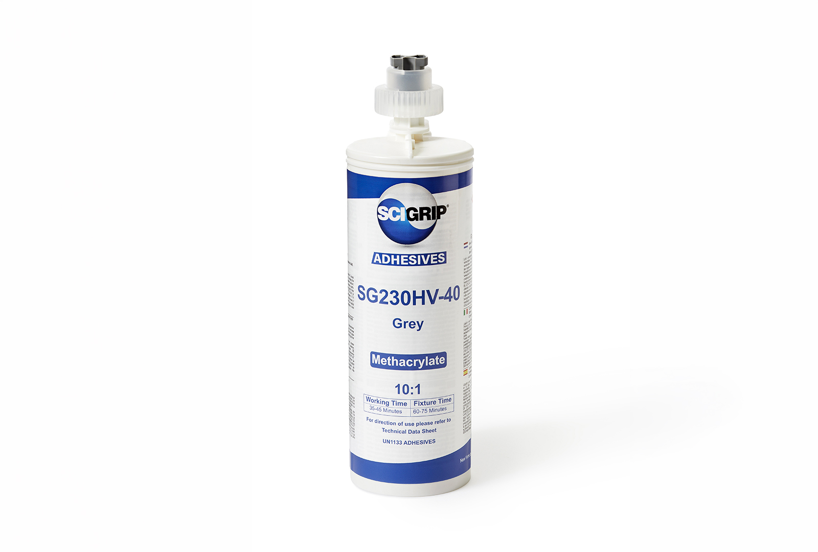 SCIGRIP SG230HV-40 Grey adhesive cartridge
