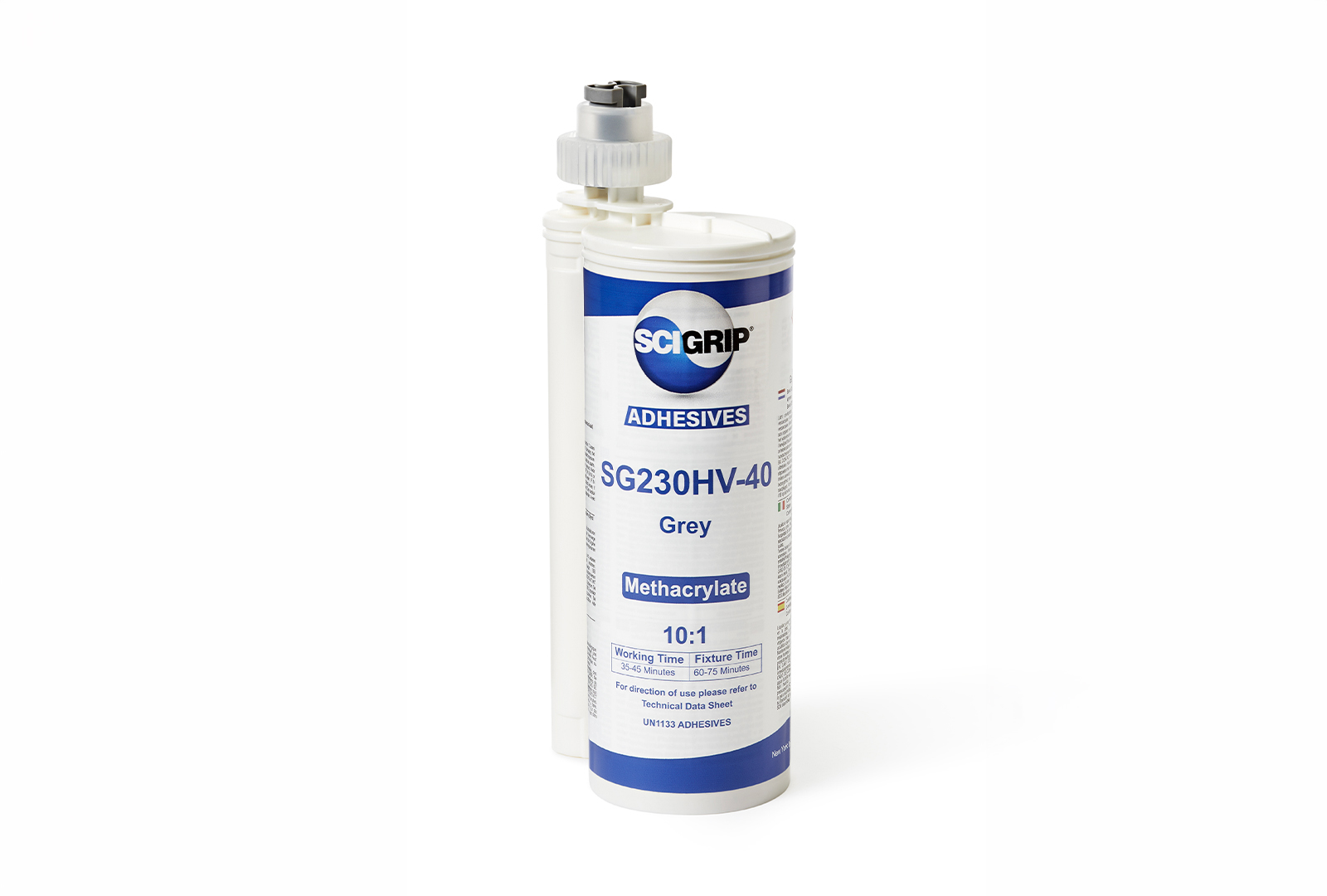 SCIGRIP SG230HV-40 Grey adhesive cartridge