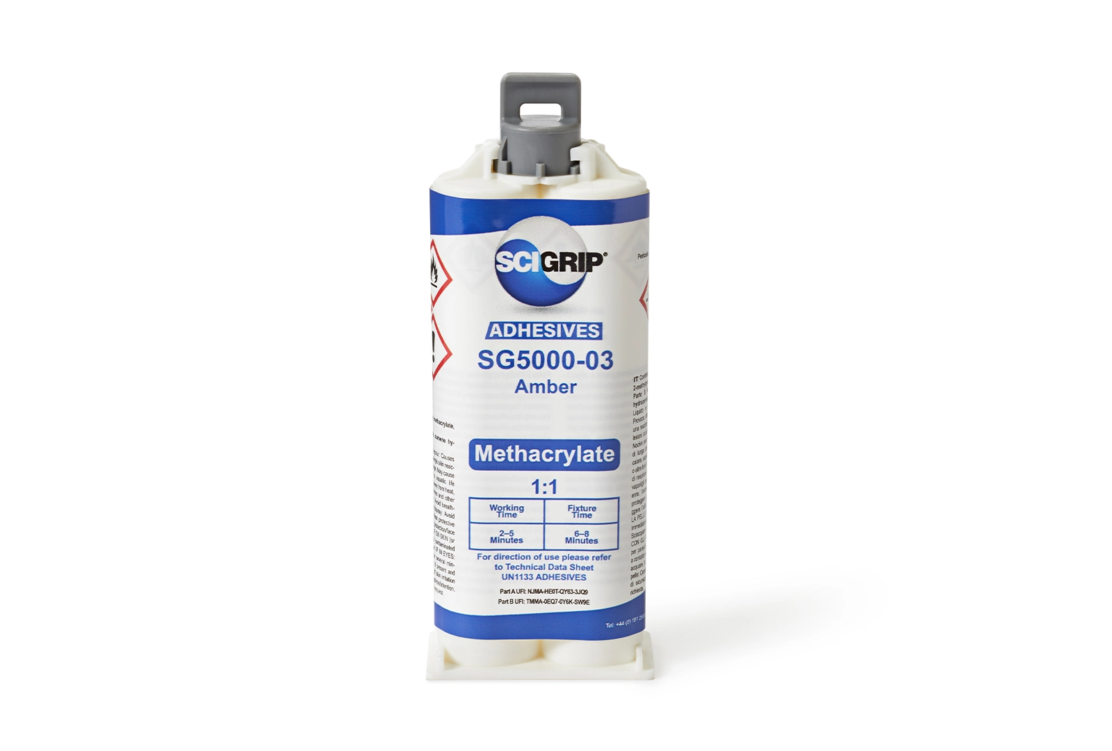 SCIGRIP SG5000-03 Amber adhesive cartridge