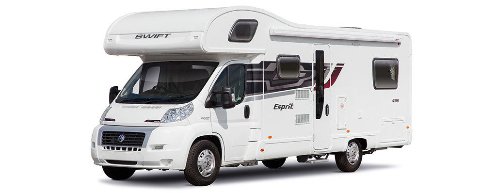 White Swift motorhome