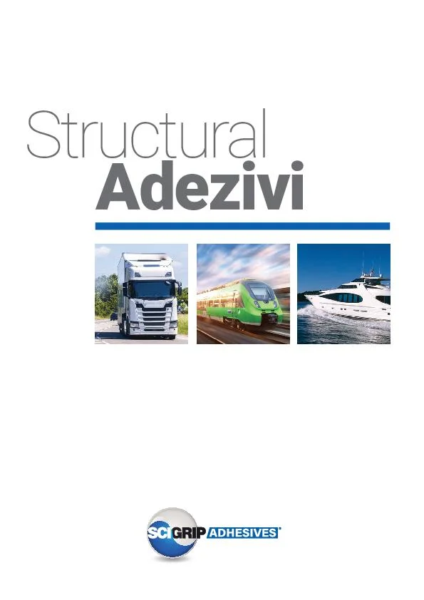 Cover of the SCIGRIP Structural Adhesives brochure in Romanian