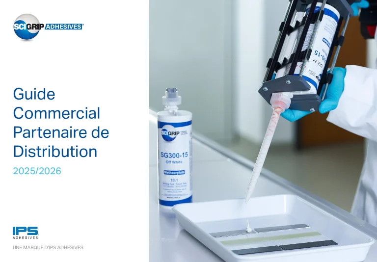 Cover of the SCIGRIP Channel Partner Sales Handbook 2025/2026 in French