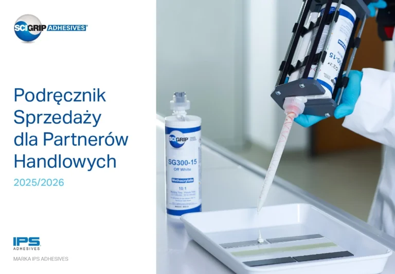 Cover of the SCIGRIP Channel Partner Sales Handbook 2025/2026 in Polish